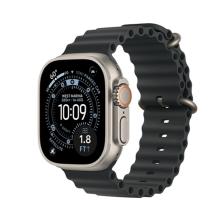 Apple Watch Ultra 3 (2025) 49mm Natural Titanium Case with Black Ocean Band