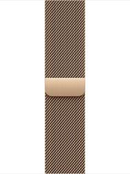 Apple Watch Series 10 42mm Rose Gold Titanium Case with Milanese Loop, Gold