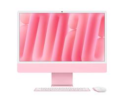 Моноблок Apple iMac 24 Retina 4,5K (M4, 8C CPU/8C GPU, 2024), 16 Гб, 256 Гб SSD, розовый